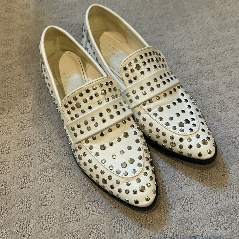 ShuShop Studded Loafers.